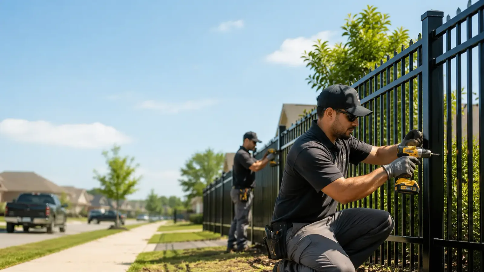 Metal Fence Installation in West Des Moines, IA